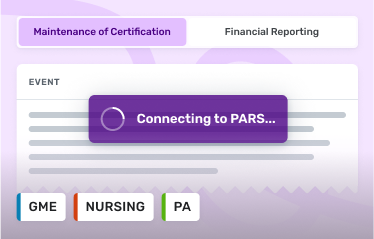 ACCME Connectivity to PARS